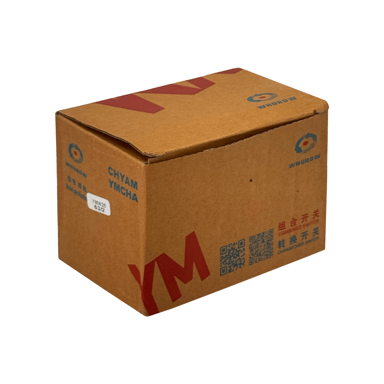 Conmutador 2-Fases 1-0-2 63A 680V 3-pos Interruptor 65x65mm H-80mm 2