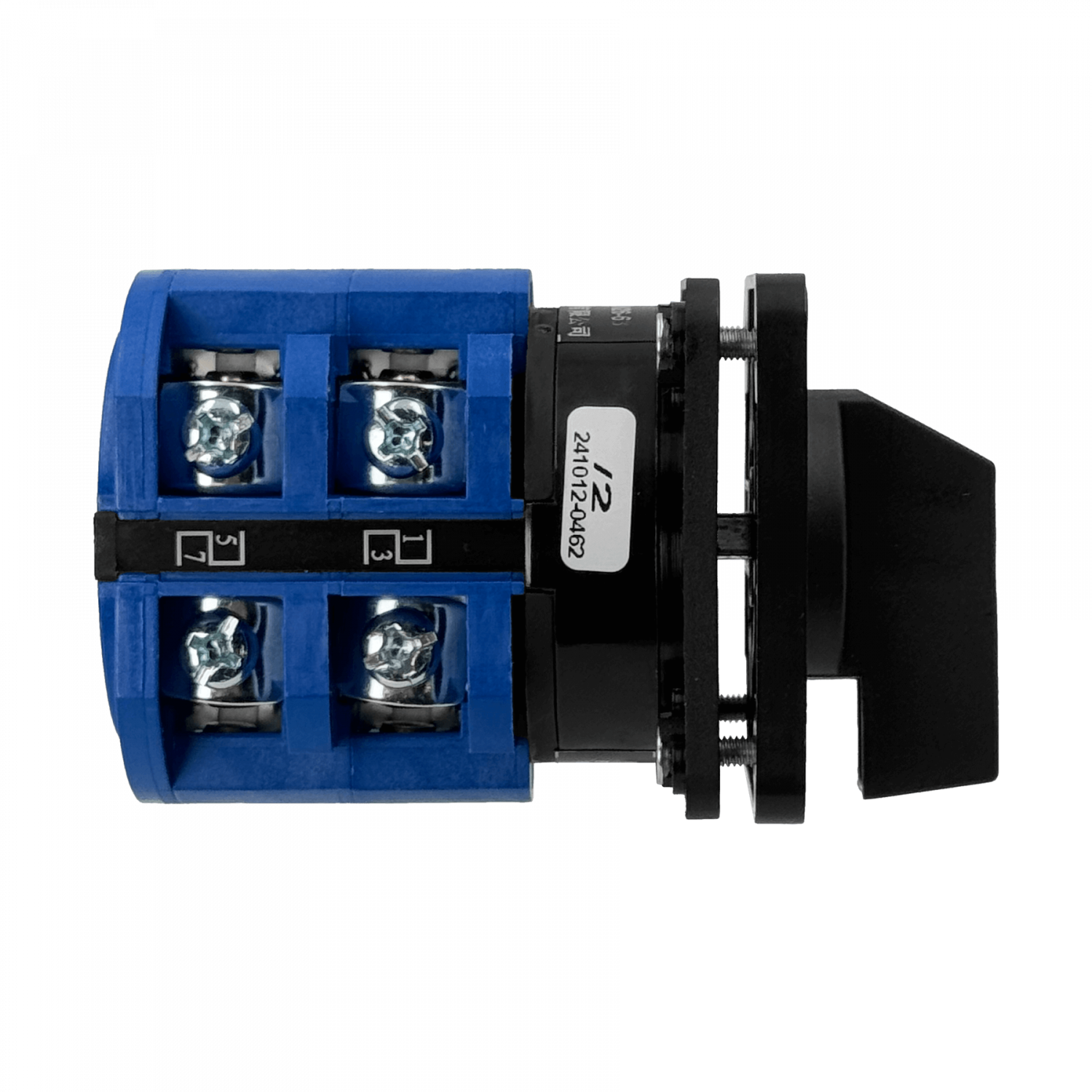Conmutador 2-Fases 1-0-2 63A 680V 3-pos Interruptor 65x65mm H-80mm 4