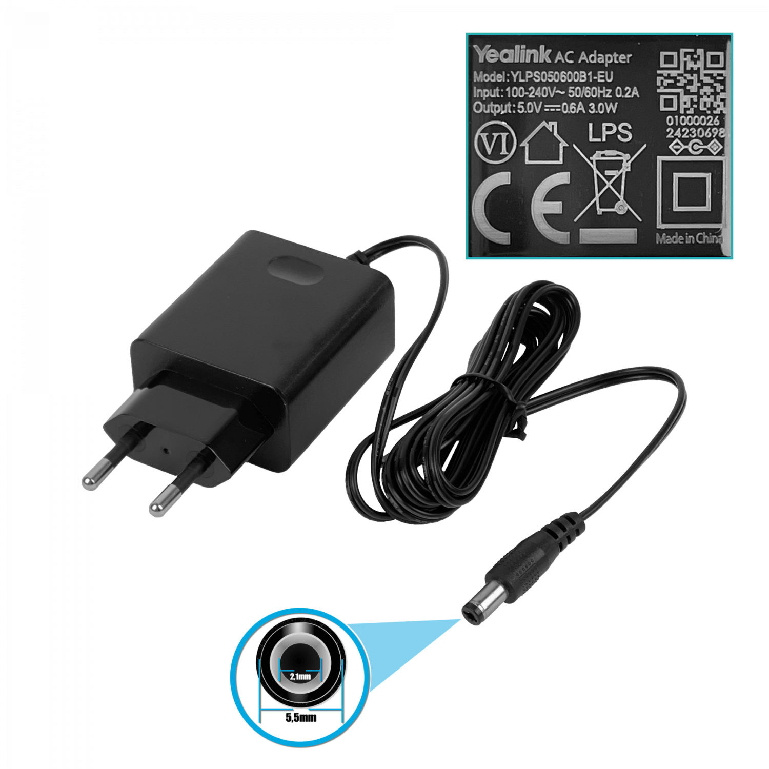 Teléfono IP Yealink SIP-T31G – 2 líneas, pantalla LCD y PoE 1