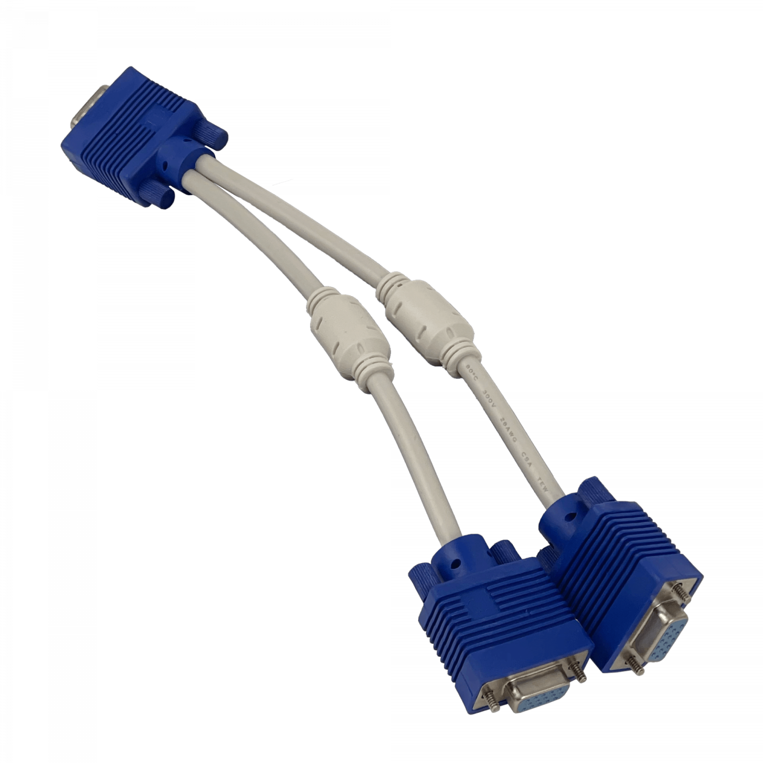 Cable Splitter VGA 18cm, DB9 Macho a 2x DB9 Hembra 3
