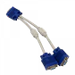 Cable Splitter VGA 18cm, DB9 Macho a 2x DB9 Hembra - Miniatura 3
