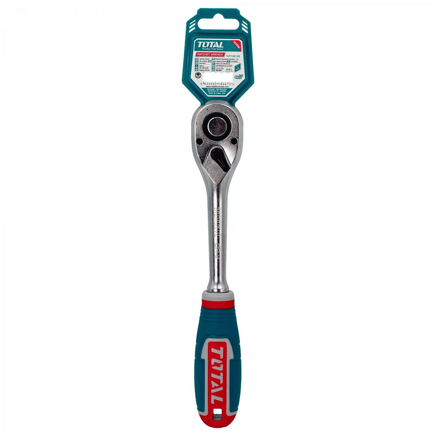 Llave tipo Chicharra TOTAL, 1/2-pulgadas, 45-dientes, Largo-260mm CR-V  1