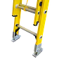 3,8-7,60mt 140kg Telescopica Fibra De Vidrio 28-Peldano Escalera - Miniatura 2
