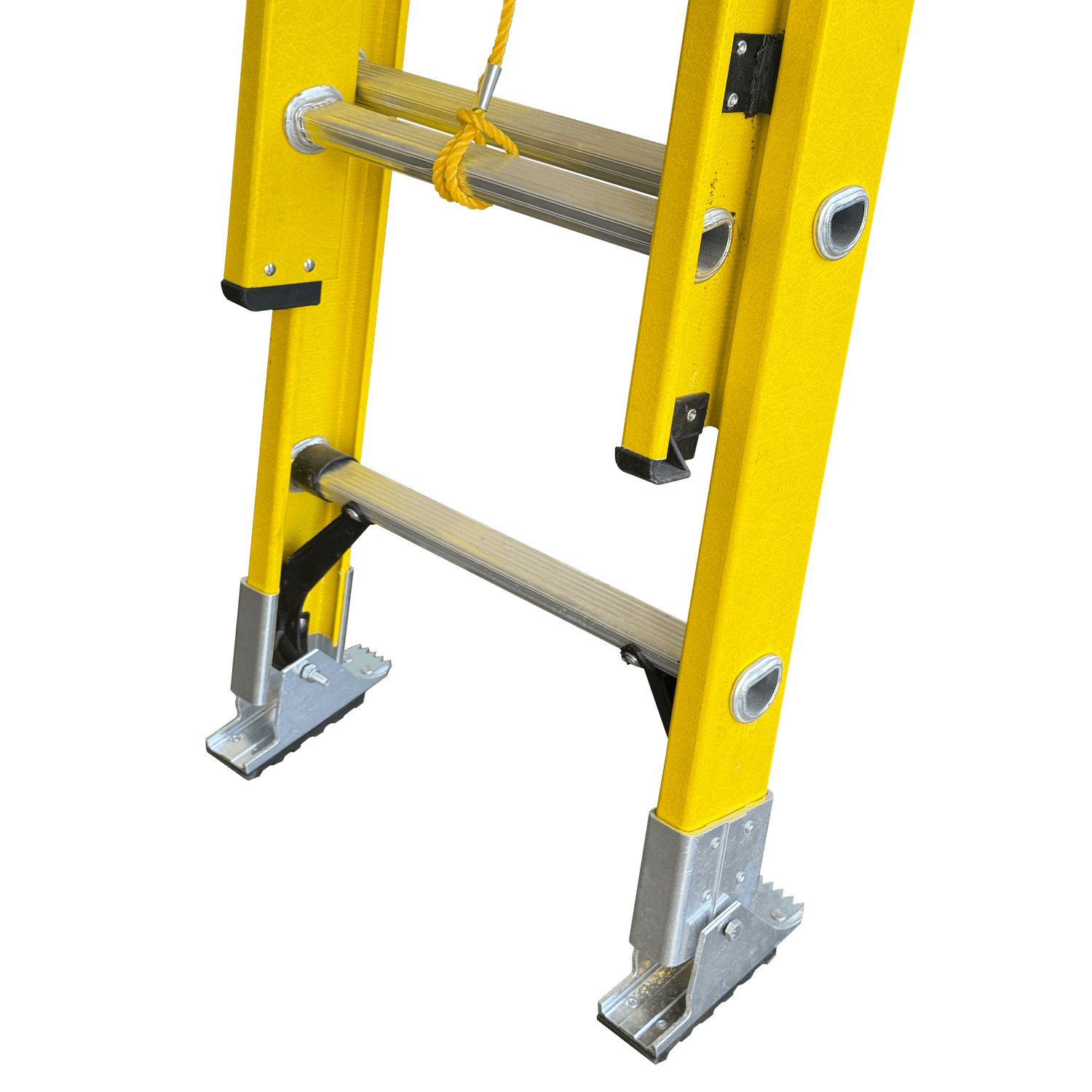 3,8-7,60mt 140kg Telescopica Fibra De Vidrio 28-Peldano Escalera 2