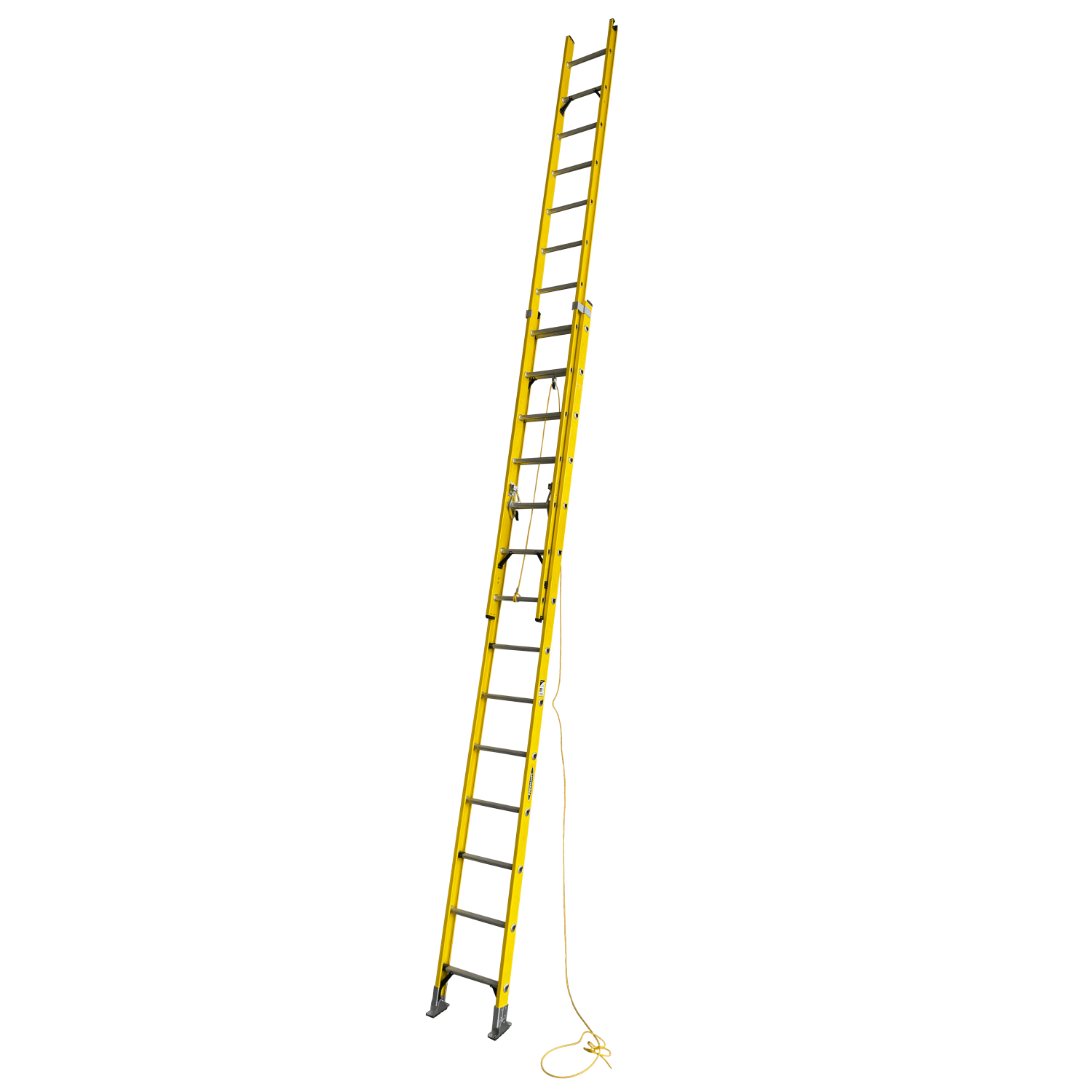 3,8-7,60mt 140kg Telescopica Fibra De Vidrio 28-Peldano Escalera 4