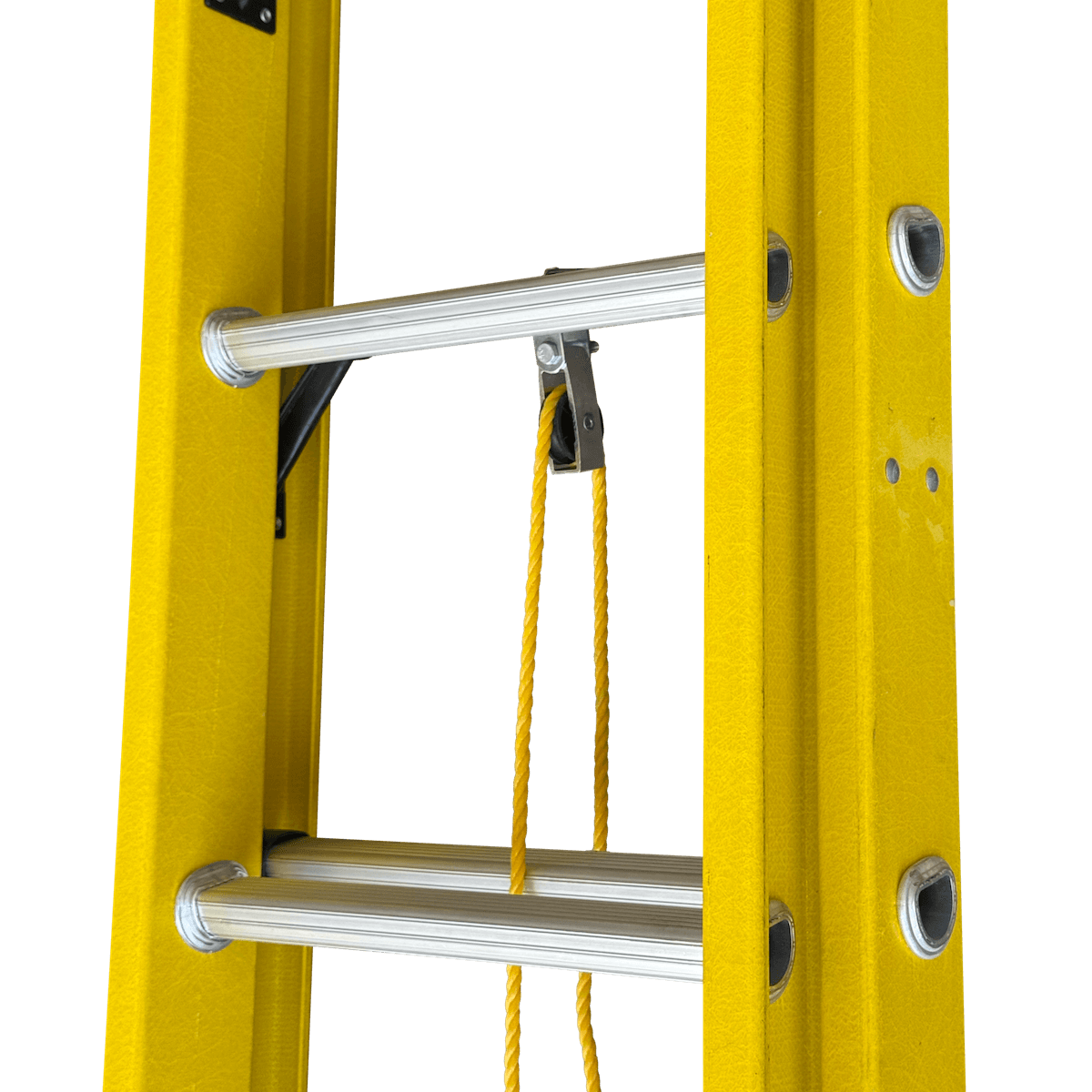 3,8-7,60mt 140kg Telescopica Fibra De Vidrio 28-Peldano Escalera 5