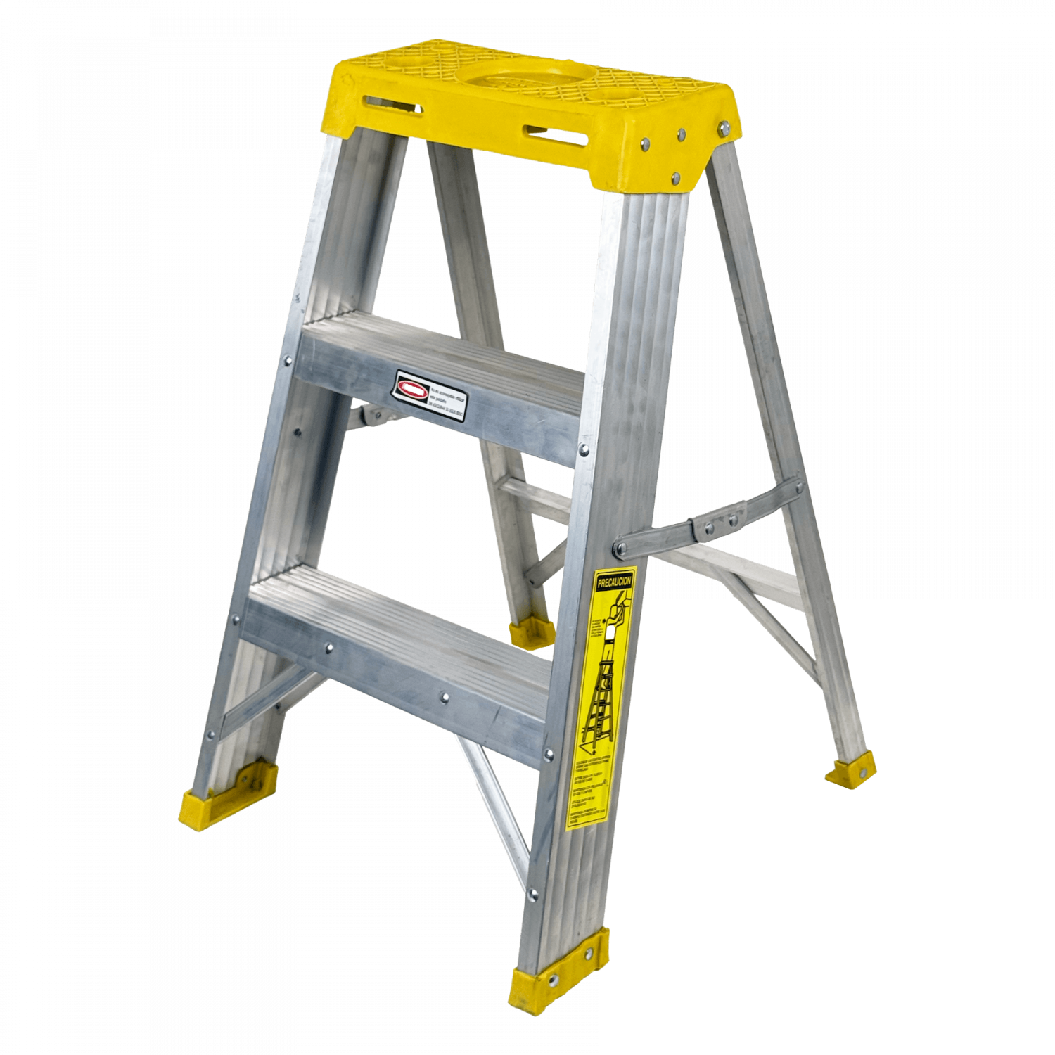 0.7mt 105KG Taburete Tijera Aluminio 3-Peldano Escalera 0,71mt 1