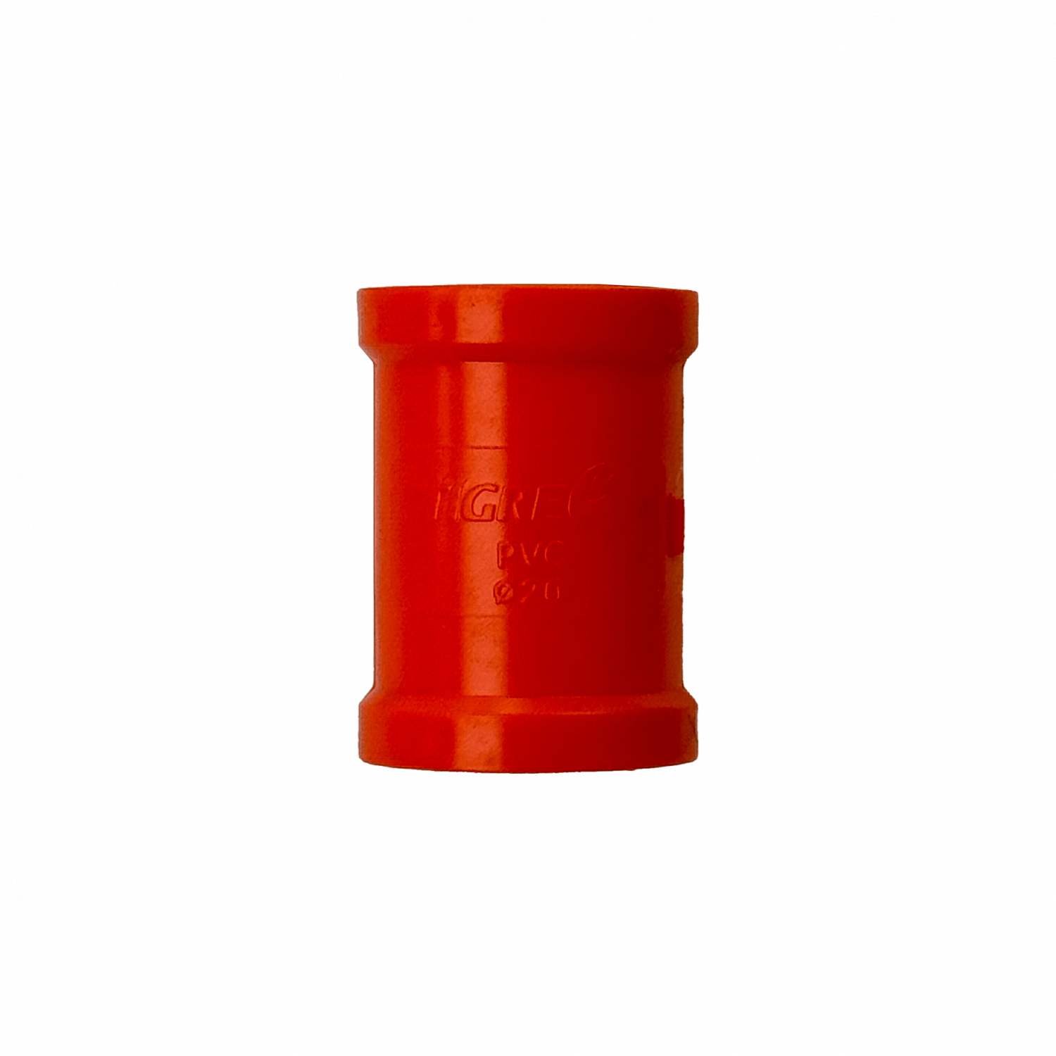 20mm Copla PVC para Tubo Naranjo Certificacion SEC 2