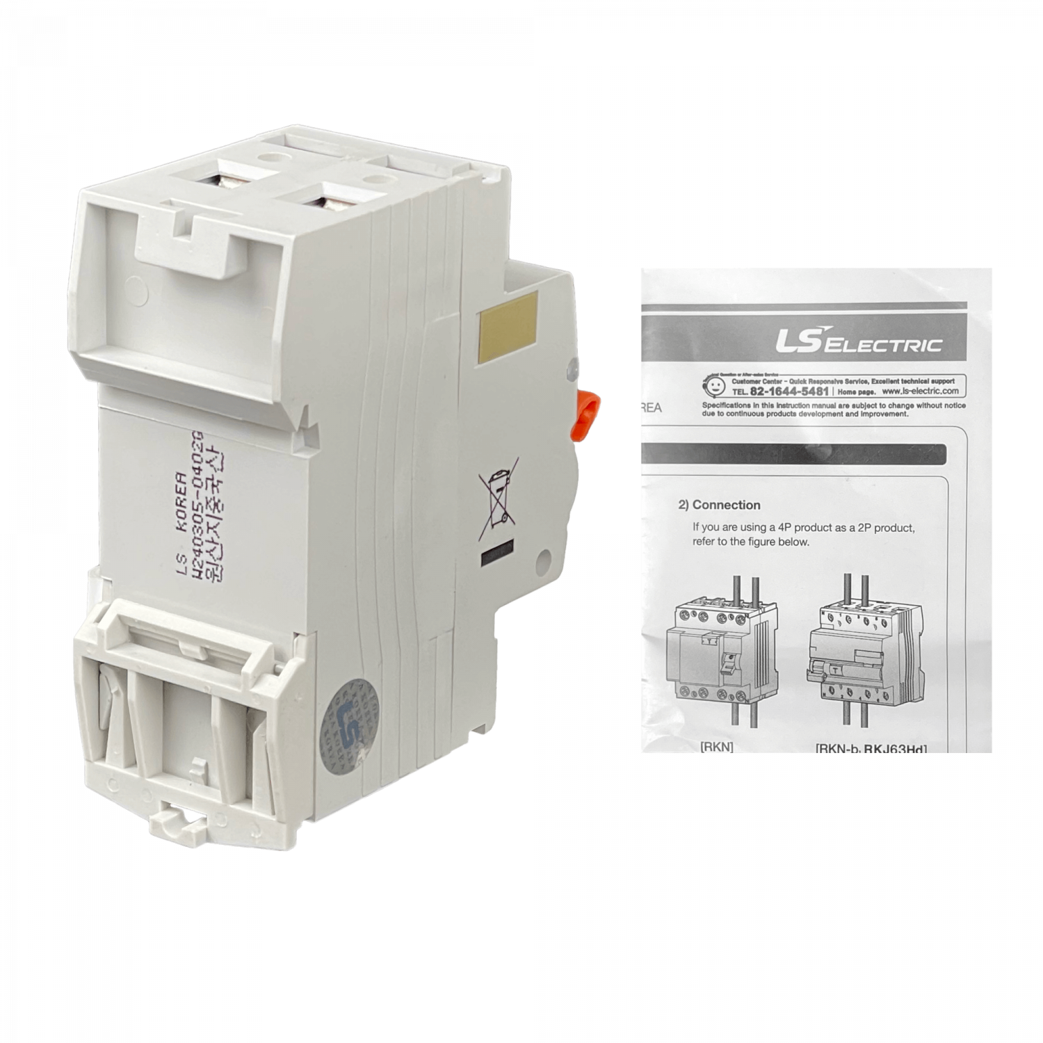 2x40A 2P 30mA Interruptor Diferencial BTDIN Proteccion RKN 1