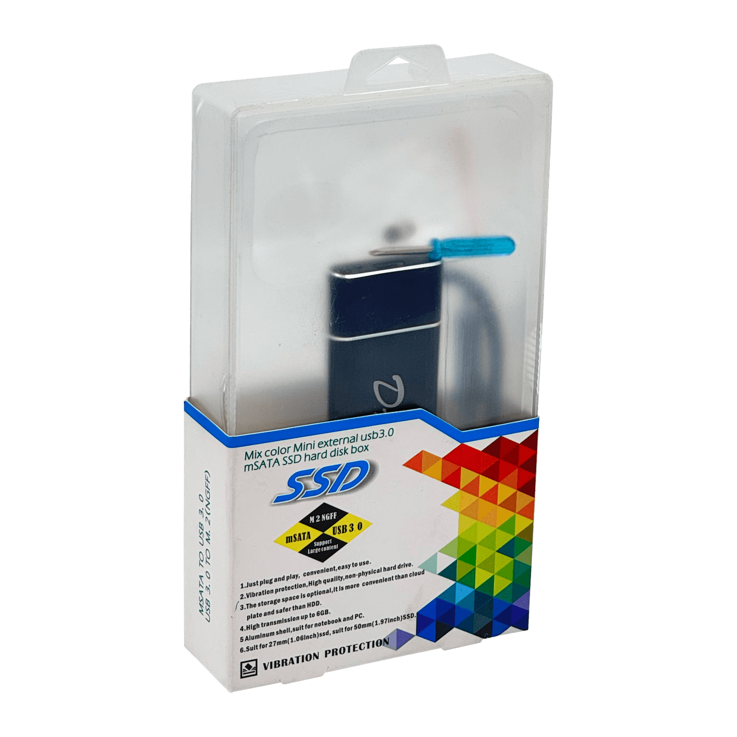 Carcasa USB 3.1 Gen 2 para SSD M.2 SATA - Aluminio, UASP, 6 Gbps - Transforma tu SSD M.2 SATA 1