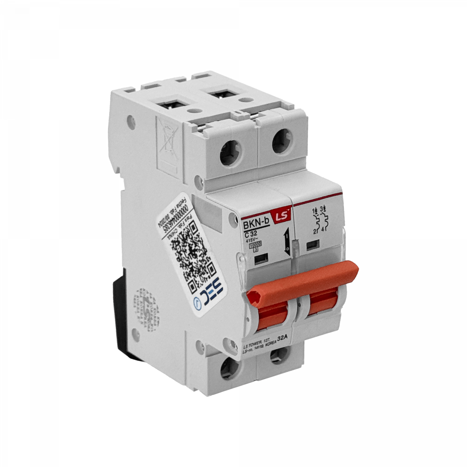 LS 2x32A 6kA 230/400V Interruptor Automatico Bipolar 2x32A Curva C32 1