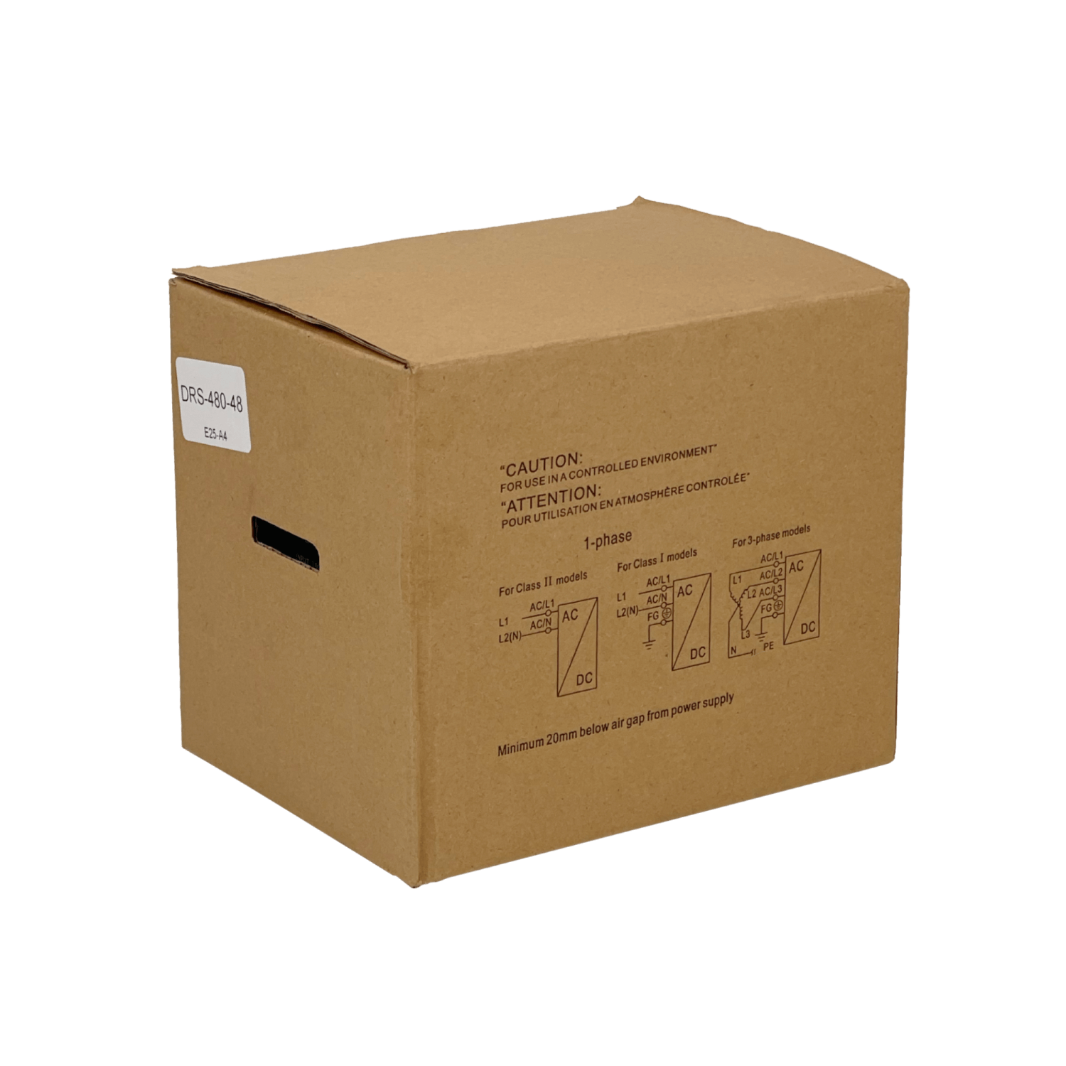 Fuente de Alimentación Ininterrumpida (UPS) MEAN WELL DRS-480-48 - 480W, 48V, Montaje en Carril DIN 3