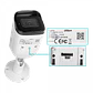 Cámara IP Dahua DH-IPC-HFW3241E-(A)S-S2 2MP Bullet IR Fijo WizSense, Micrófono, PoE, IP67 - Miniatura 1