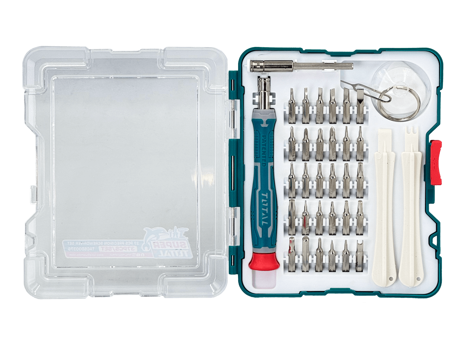 Kit herramientas Total 37-LLAVES 37 piezas precision 3
