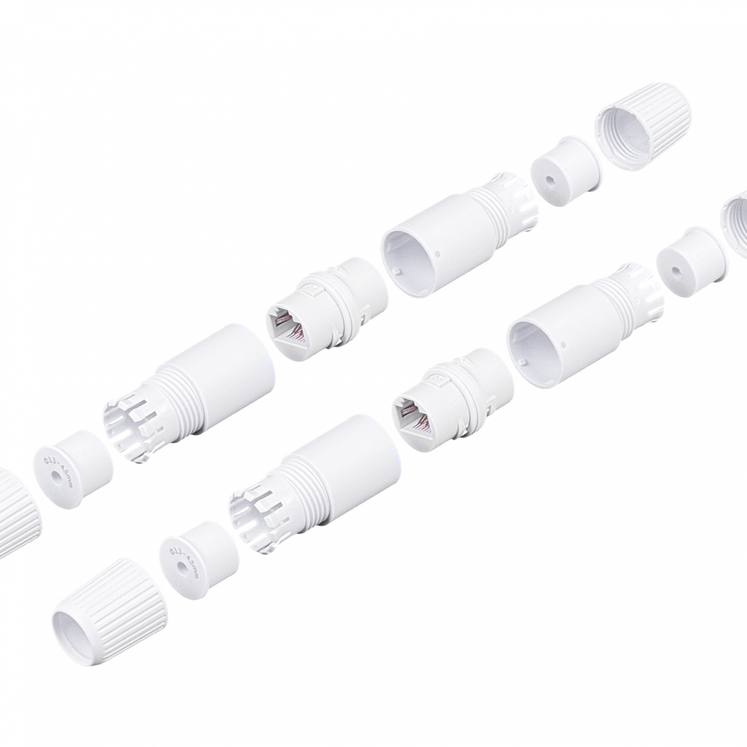 Copla RJ45 Exterior Ubiquiti Cat6A IPX6 UACC-RJ45-COUPLER-C6A-OUTDOOR Pack 2 3
