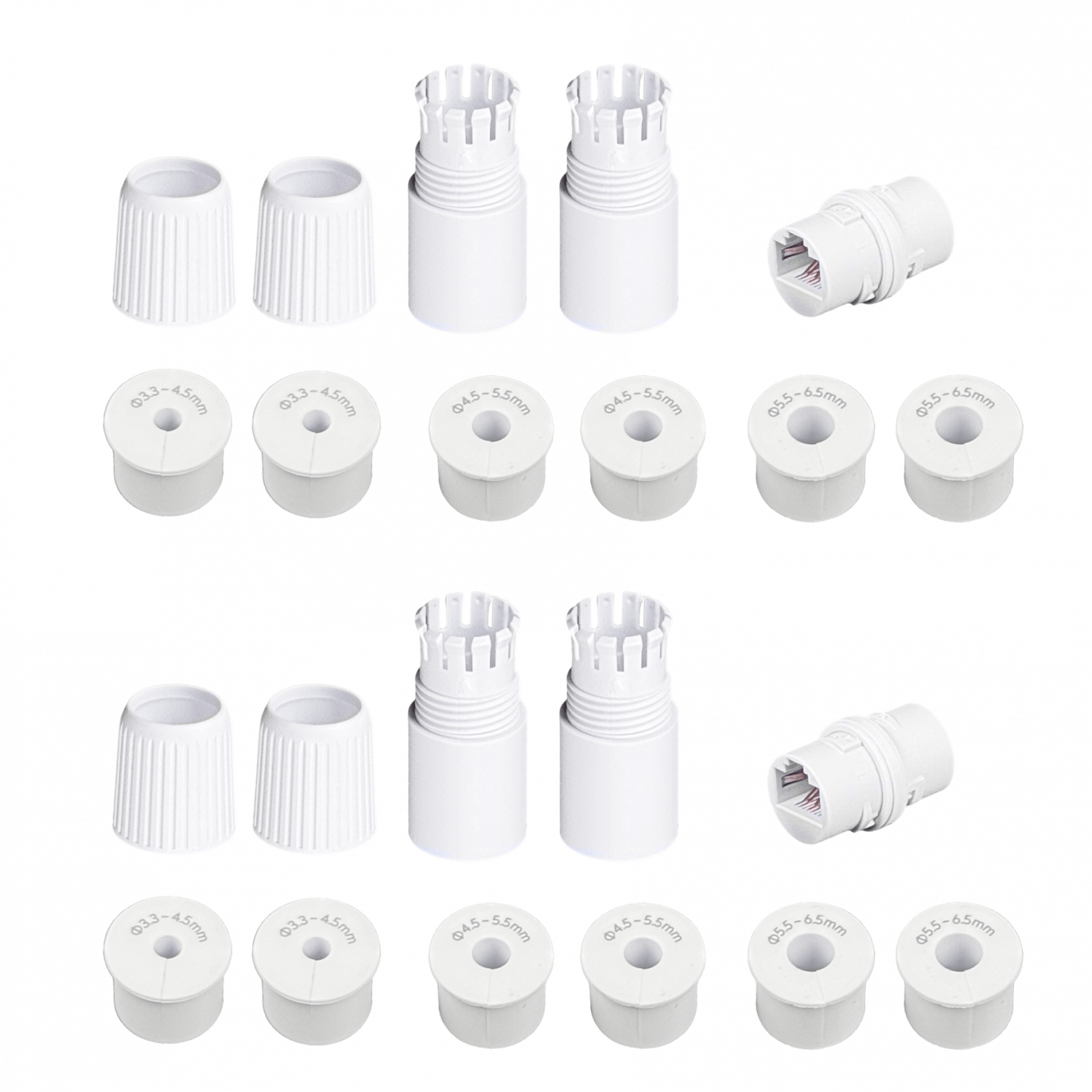 Copla RJ45 Exterior Ubiquiti Cat6A IPX6 UACC-RJ45-COUPLER-C6A-OUTDOOR Pack 2 6