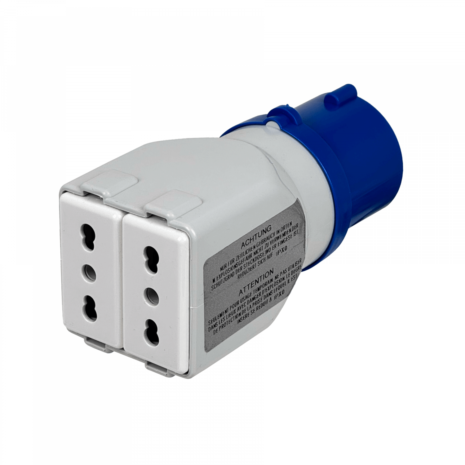 GEWISS industrial 1-Macho 16A 2-Enchufe-H 10A/16A 2P+T IP44 250V 5