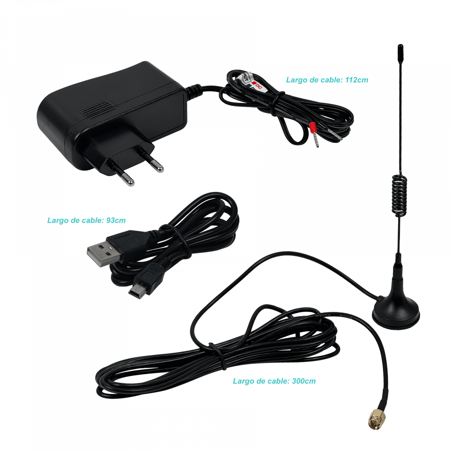 Controlador de Acceso 4G RTU-5025 1-SIM 2 Entradas NA/NC Sirena mini-USB 9-36VDC 4