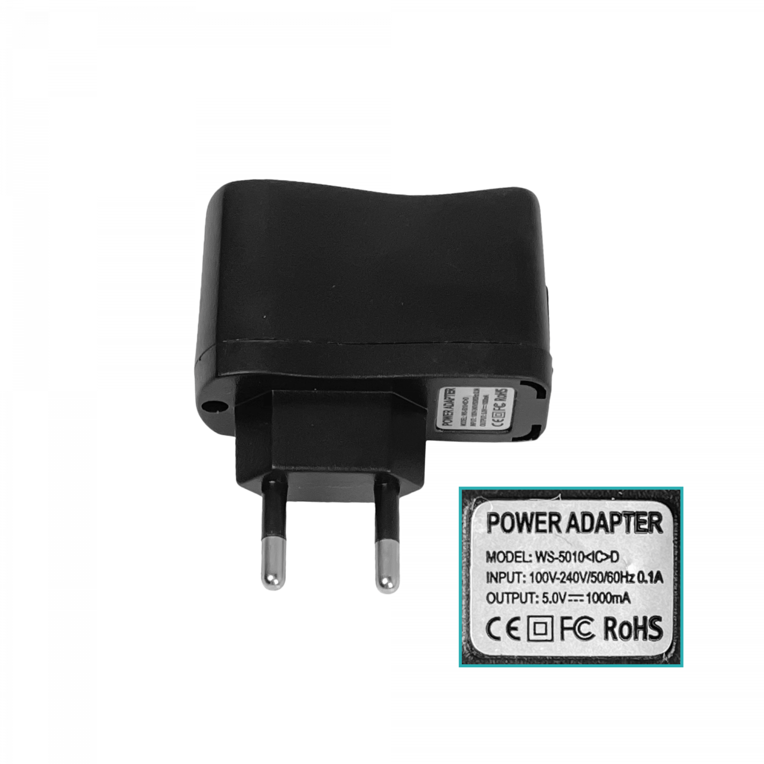 5V 1A 1000mA 5W USB-AH Cargador 100-240V req-cable 4