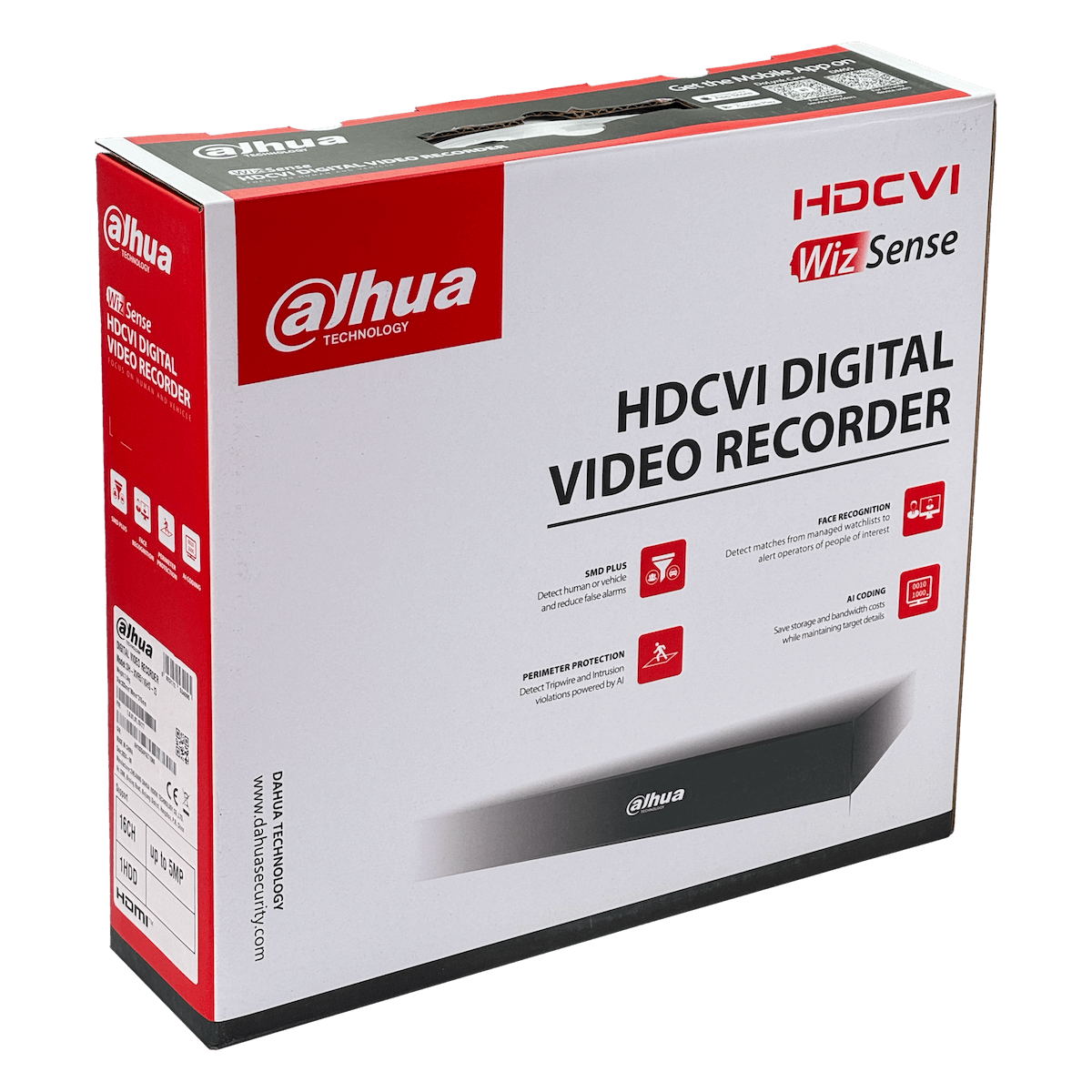 Videograbador Dahua XVR5116HS-I3 16CH 5MP HDCVI/IP, HDMI/VGA, 1xSATA 16TB, WizSense 5