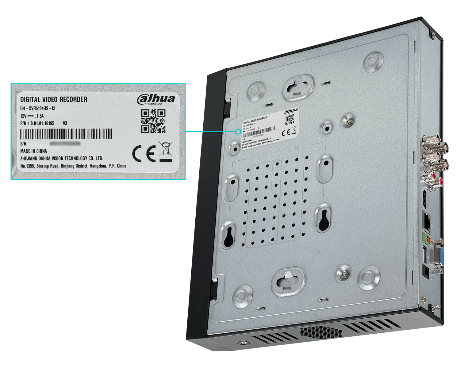 Grabador híbrido 4 canales IP Dahua XVR-IP 5104-IP / AHD 5 MP 7