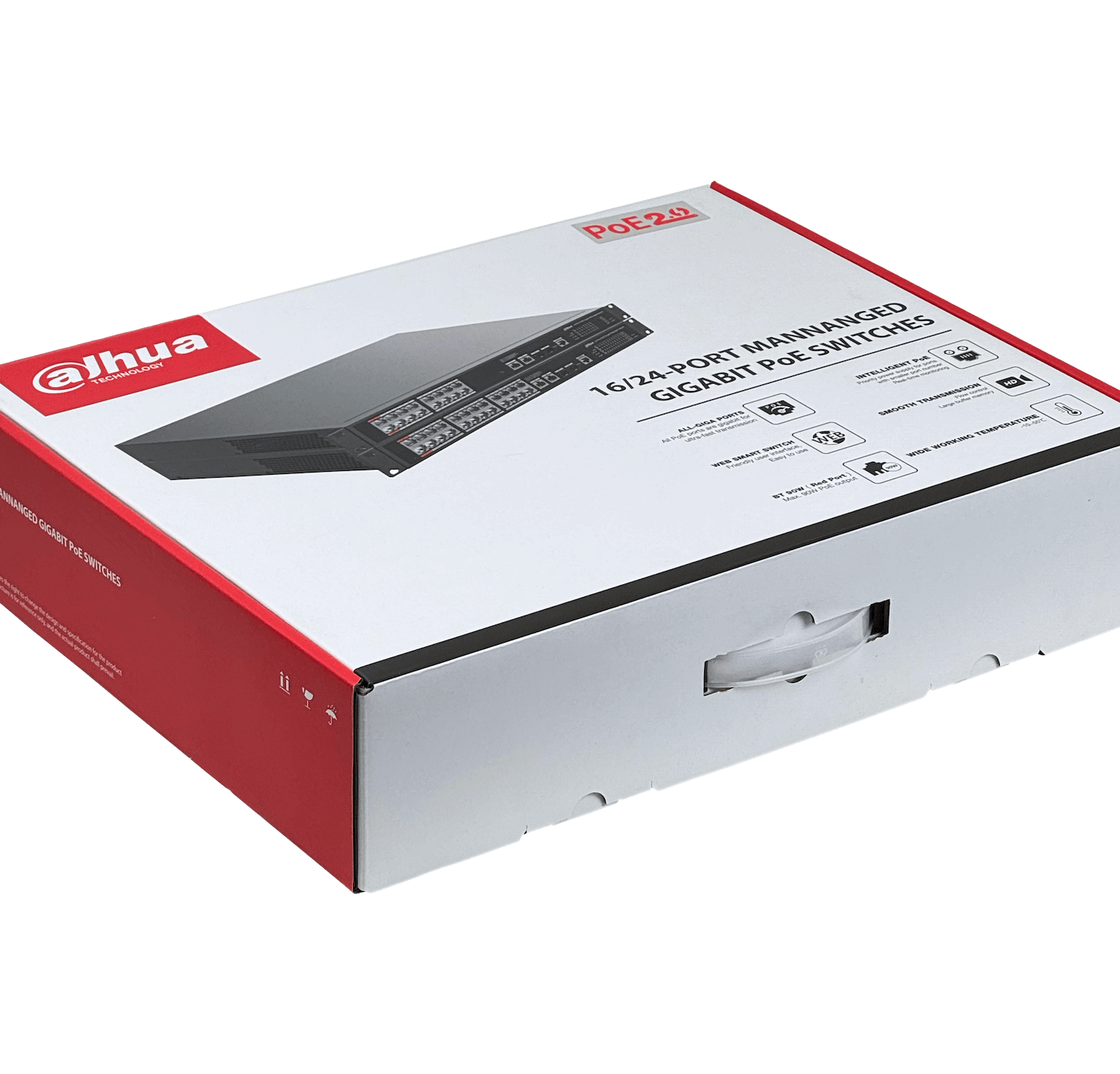 Switch Administrable Dahua S4220-16GT-190 20 Puertos Gigabit, 16 PoE, 2 SFP, 190W, L2, Rack 4
