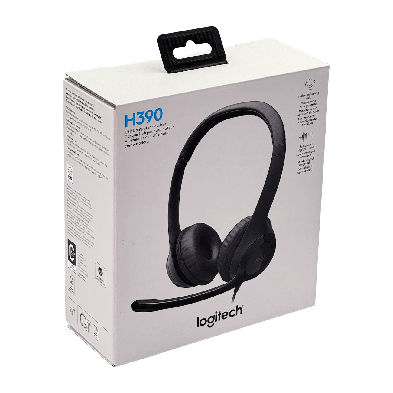 Audifonos Logitech H390 Estereo con Microfono USB A Control en Cable 4