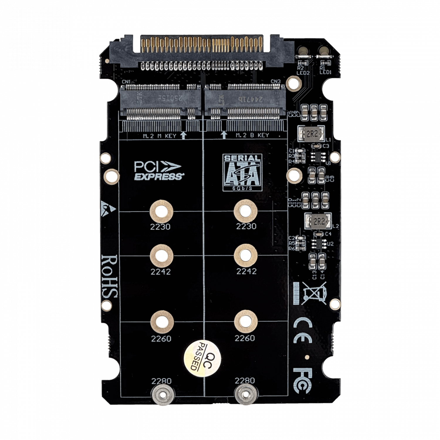 Adaptador M.2 SSD a U.2 SFF-8639 Compatible NVMe y NGFF 1