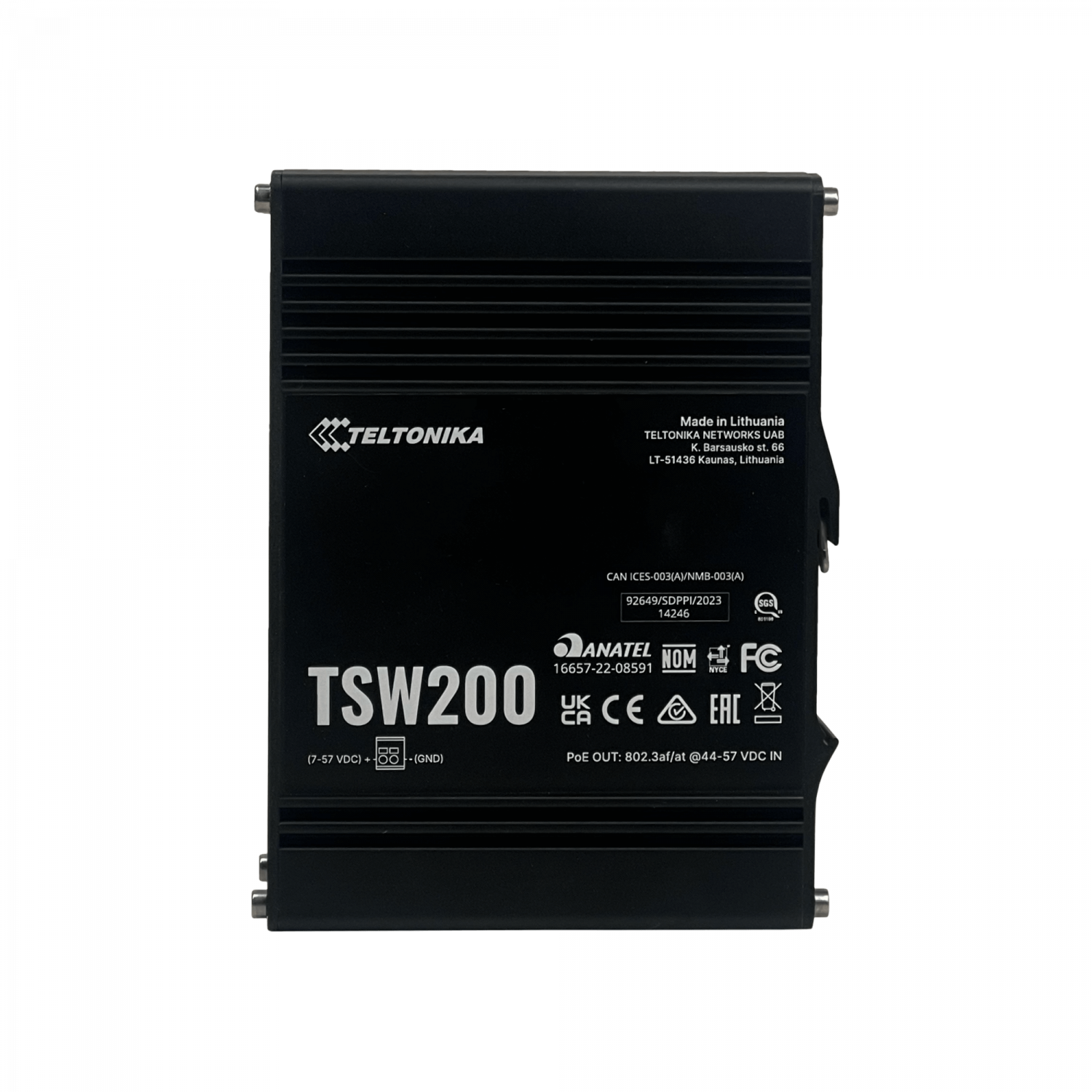 Switch PoE+ Industrial Teltonika TSW200, 8 Puertos Gigabit, 2 SFP, 240W, Carcasa Metálica 2