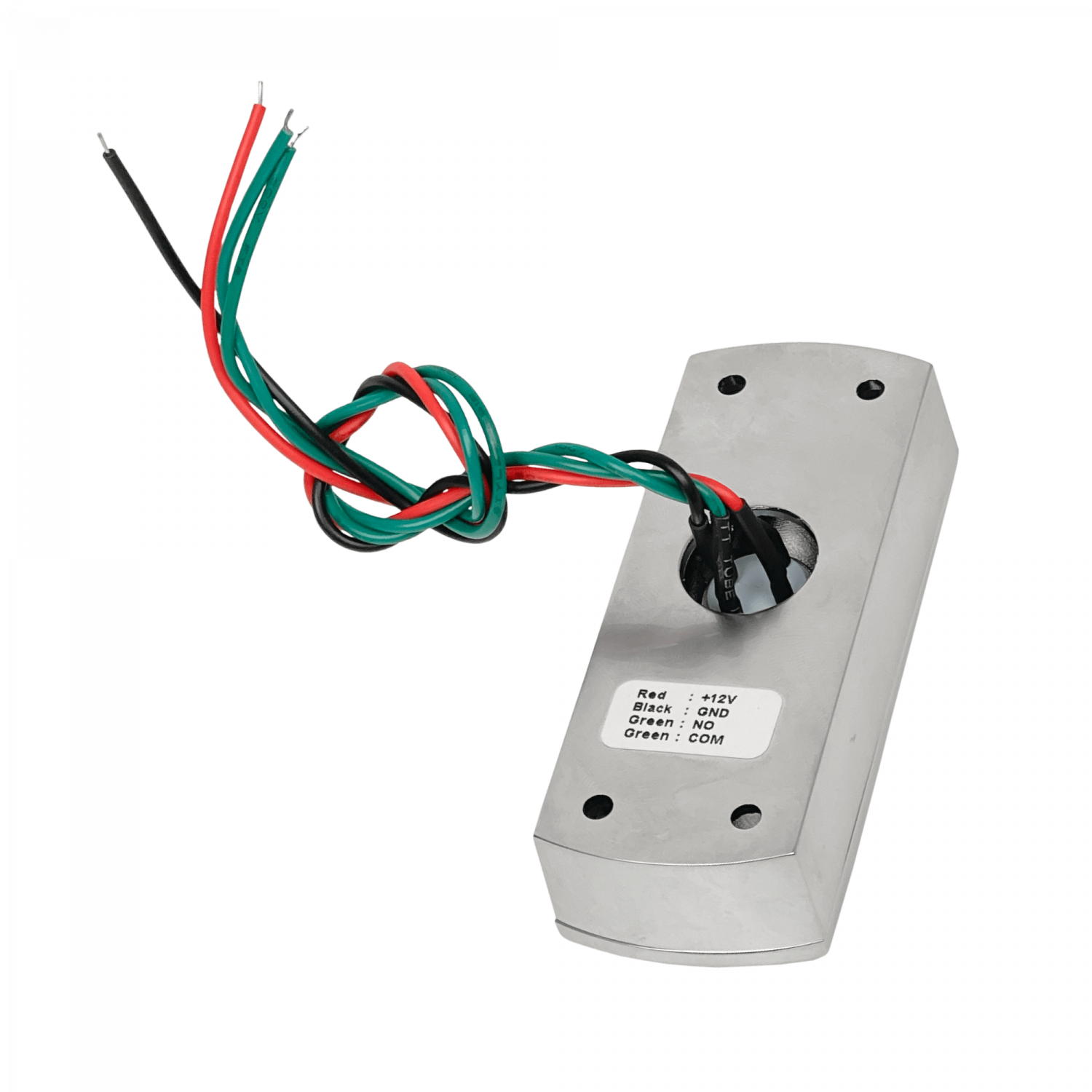 Boton pulsador sobreponer ZKTeco EX-803L metalico LED NO/COM IP20 500000 ciclos 1