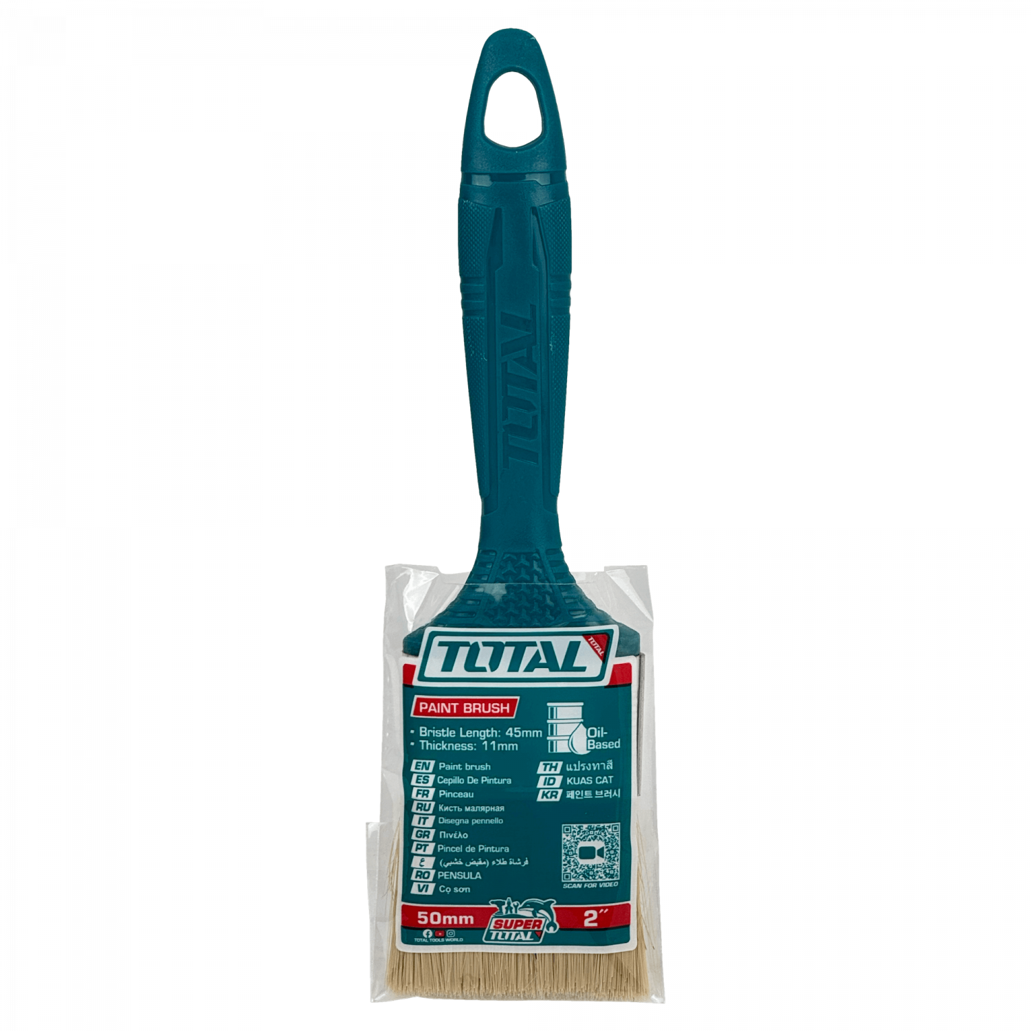 Brocha Para Pintura 2-pulgadas 50mm Plastico Total 3