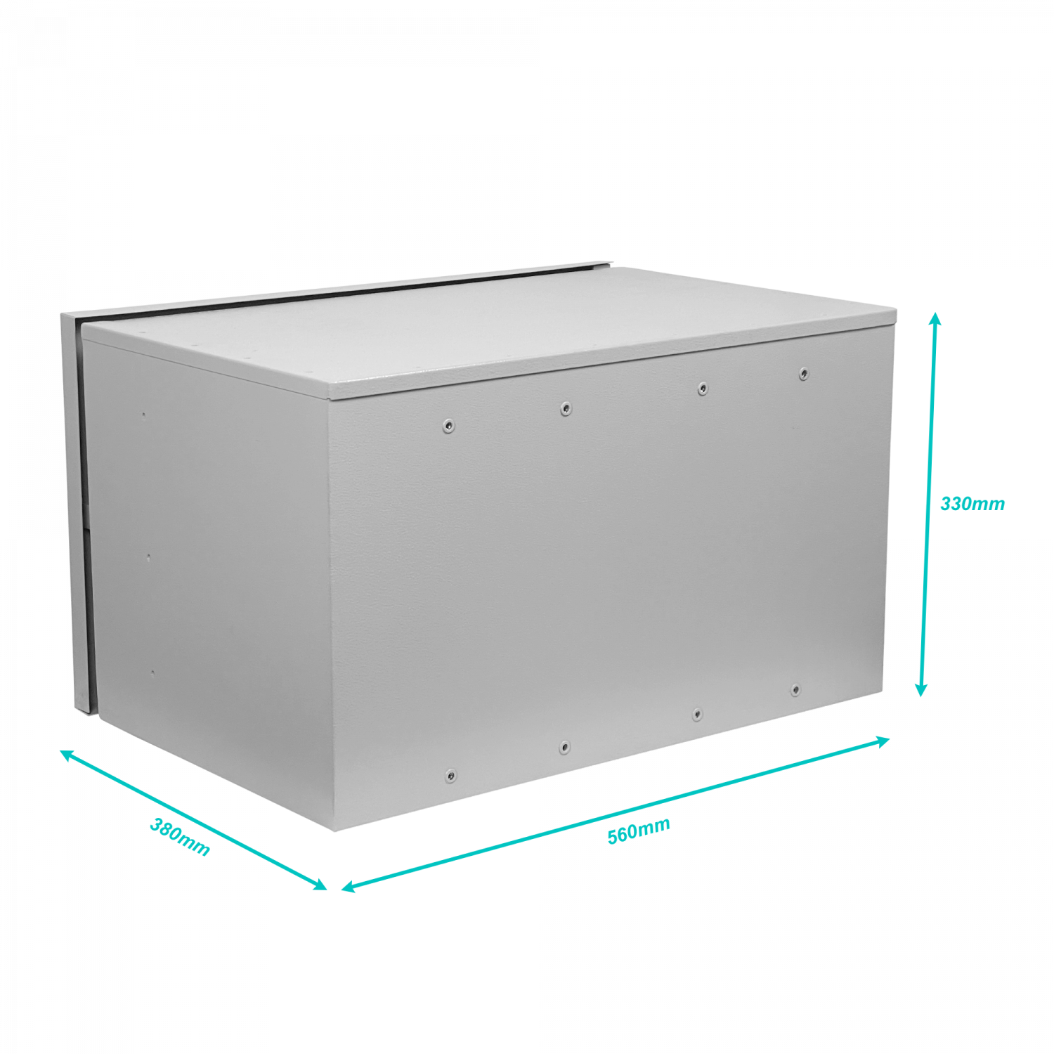 Rack Exterior ALGCOM RK6-3PE 6U 320x340mm IP54 Poste Pared Galvanizado 4