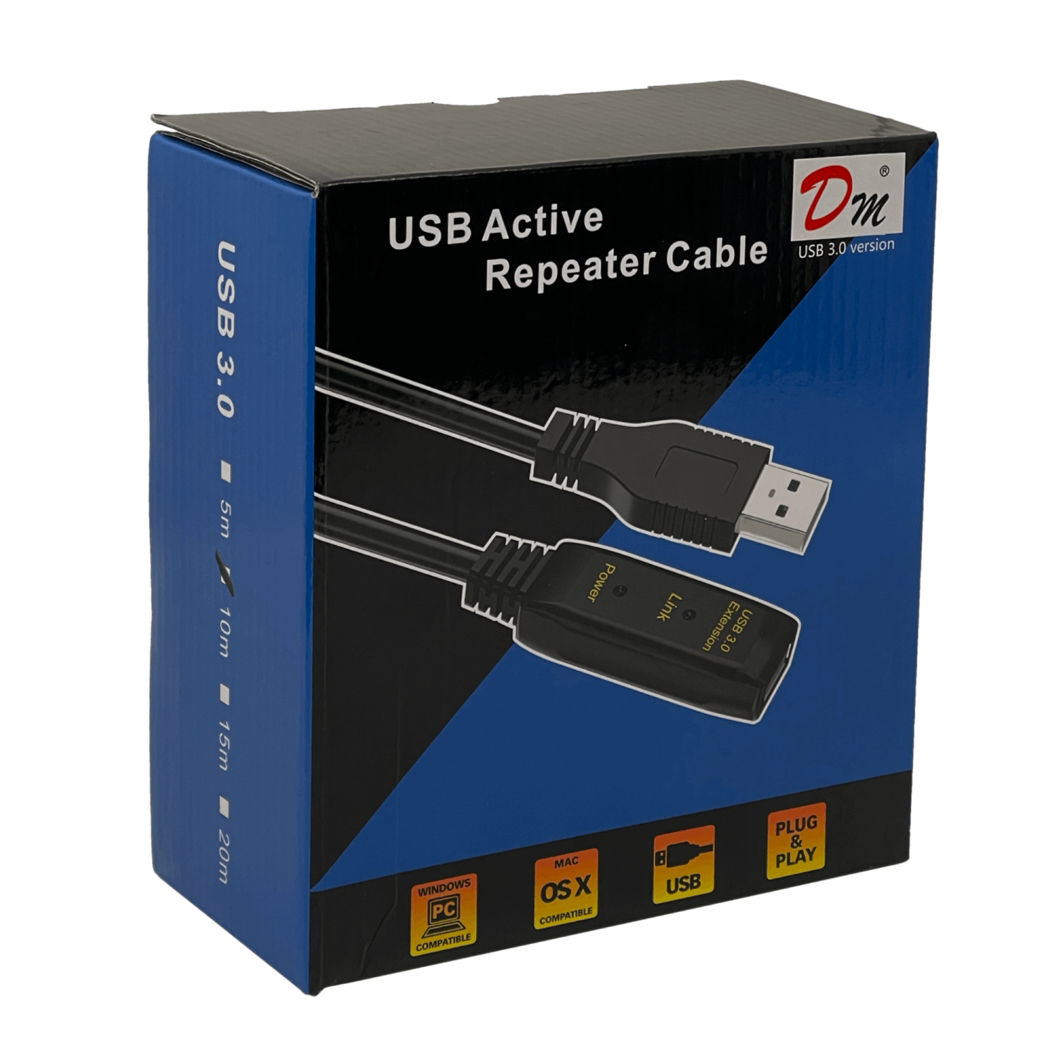 Cable USB3.0 10mt A-M A-H AM-AH Extension Activa Repetidora 4