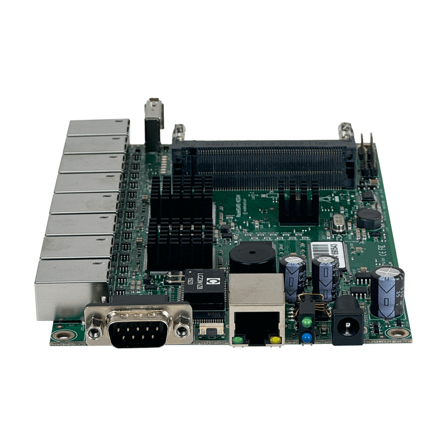 RouterBoard MikroTik RB493G - x9 Puertos, 3 Ranuras miniPCI, CPU 680MHz, 256MB RAM 2