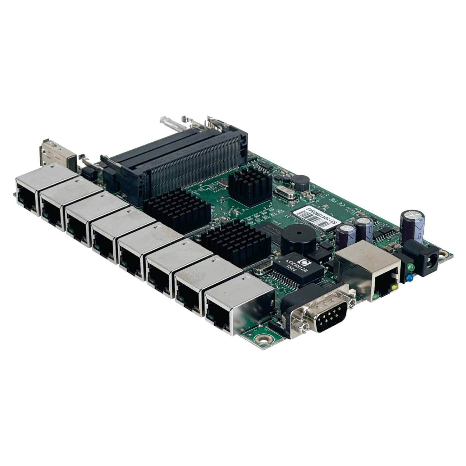 RouterBoard MikroTik RB493G - x9 Puertos, 3 Ranuras miniPCI, CPU 680MHz, 256MB RAM 7