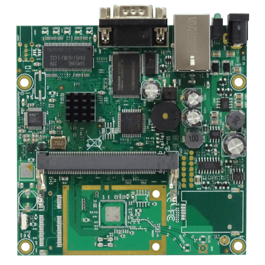 RouterBoard MikroTik RB411AH - 1 Puerto Ethernet, 1 Ranura miniPCI, CPU 680MHz, 64MB RAM 4