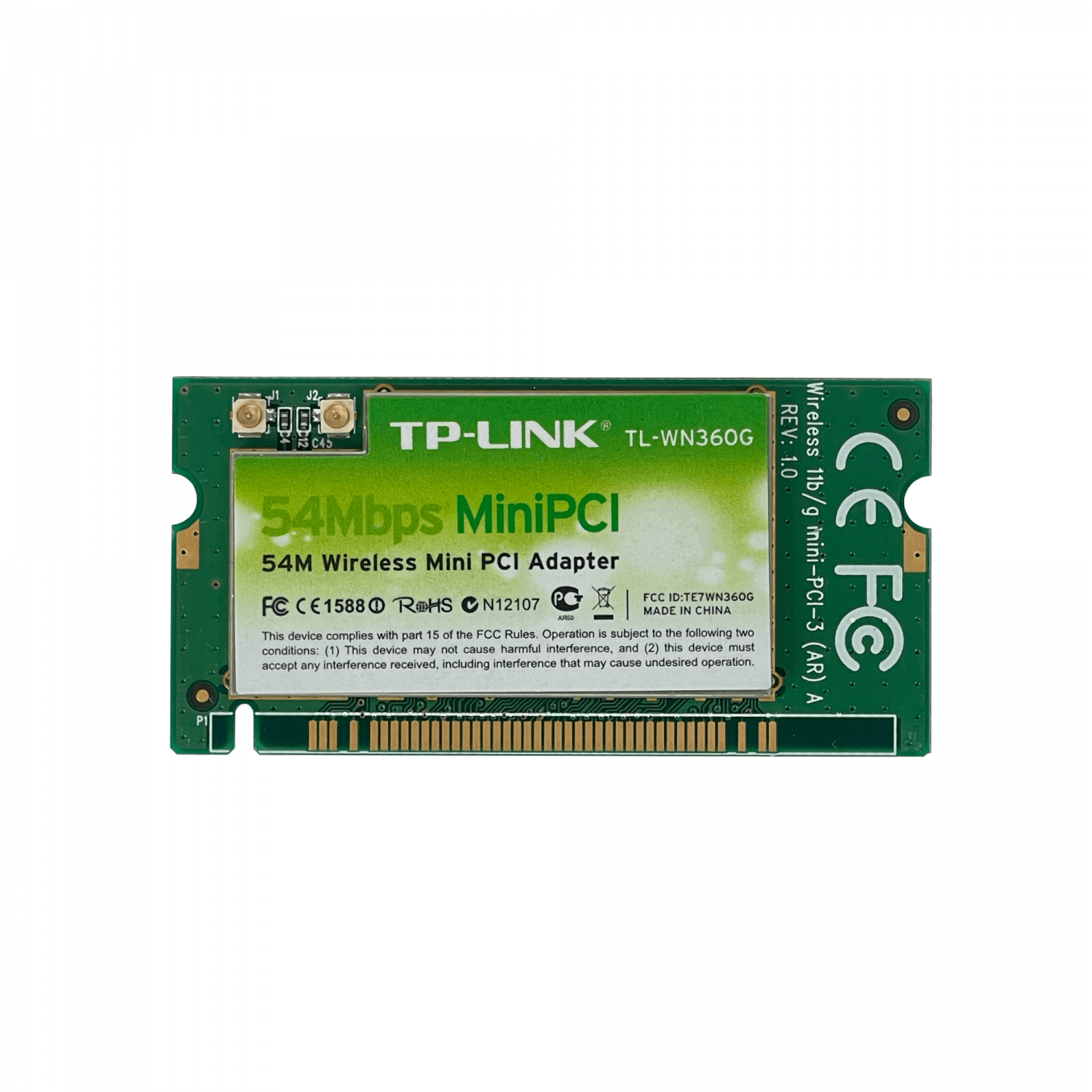 Adaptador Mini PCI TP-Link TL-WN360G 54Mbps Wireless Mini PCI Adapter 4