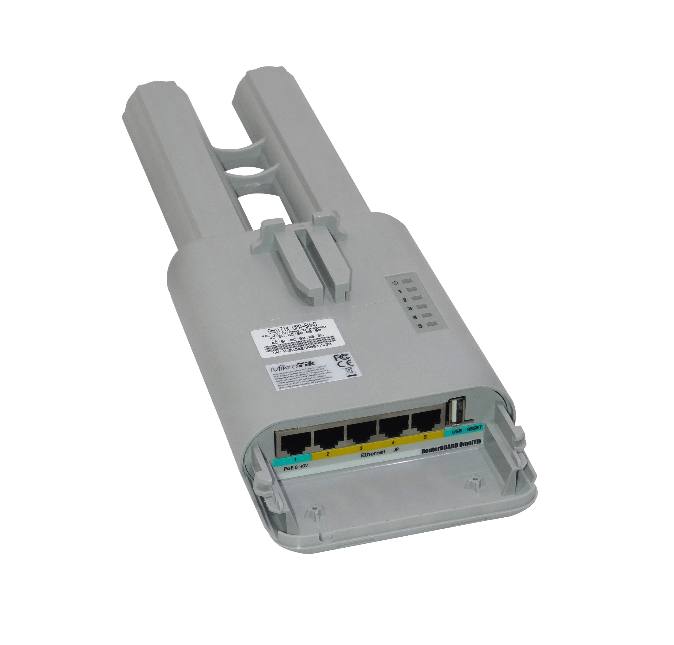 Punto de Acceso Exterior MikroTik OmniTIK 5 - 5 GHz, 802.11a/n, 5 Puertos Ethernet 6
