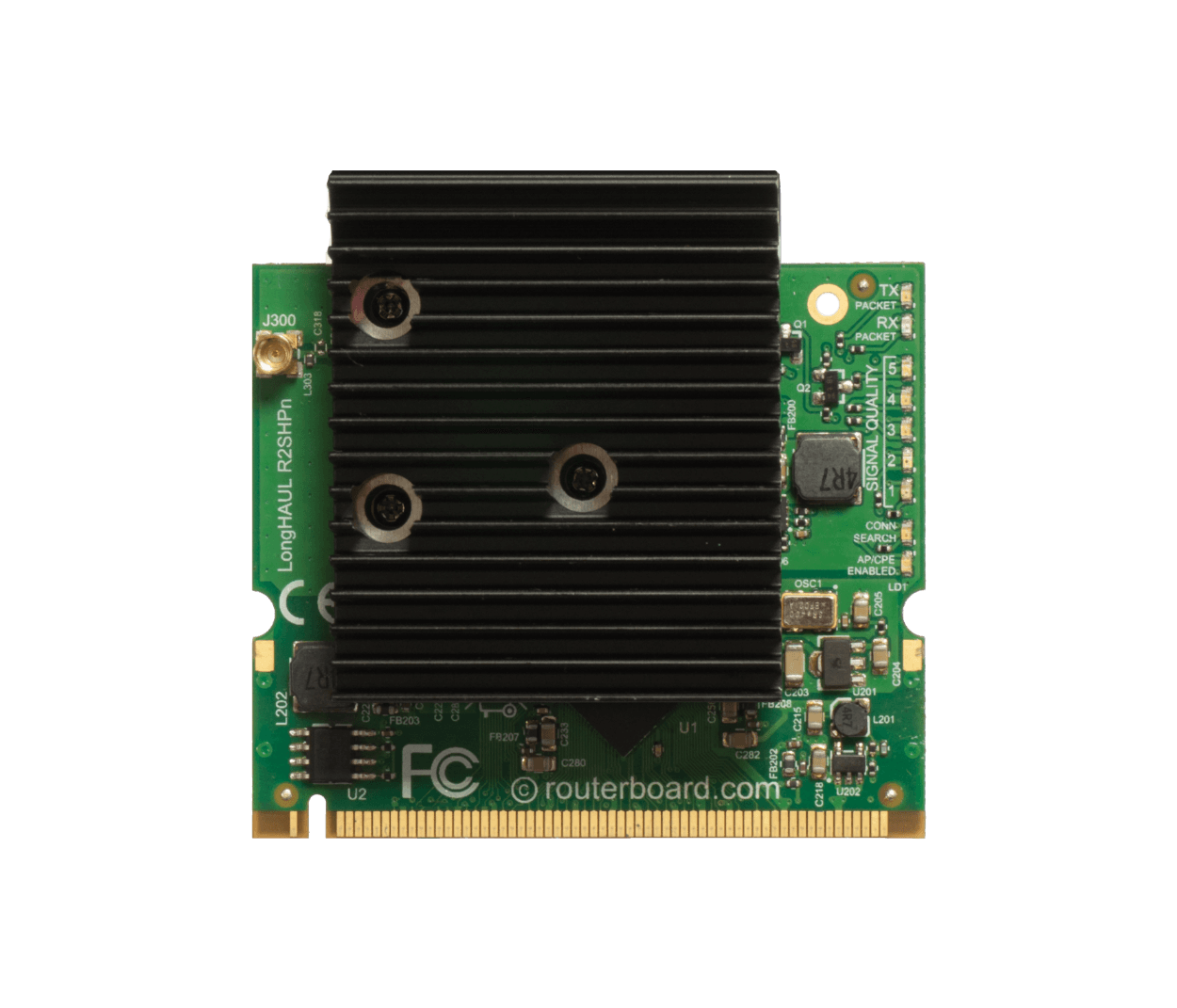 Tarjeta de Red Inalámbrica MikroTik R2SHPN 2.4GHz MMCX 32dBm AR9223 MiniPCI 1