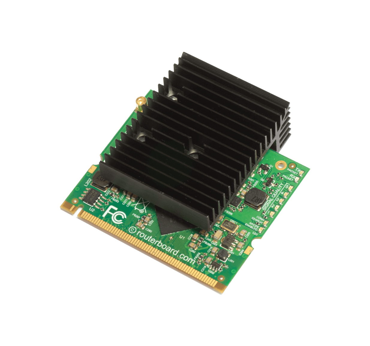 Tarjeta de Red Inalámbrica MikroTik R2SHPN 2.4GHz MMCX 32dBm AR9223 MiniPCI 2