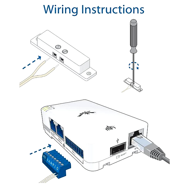 Sensor de Puerta Ubiquiti MFI-DS - Magnético, 20mm, SPST, Incluye Cable de 5m 3