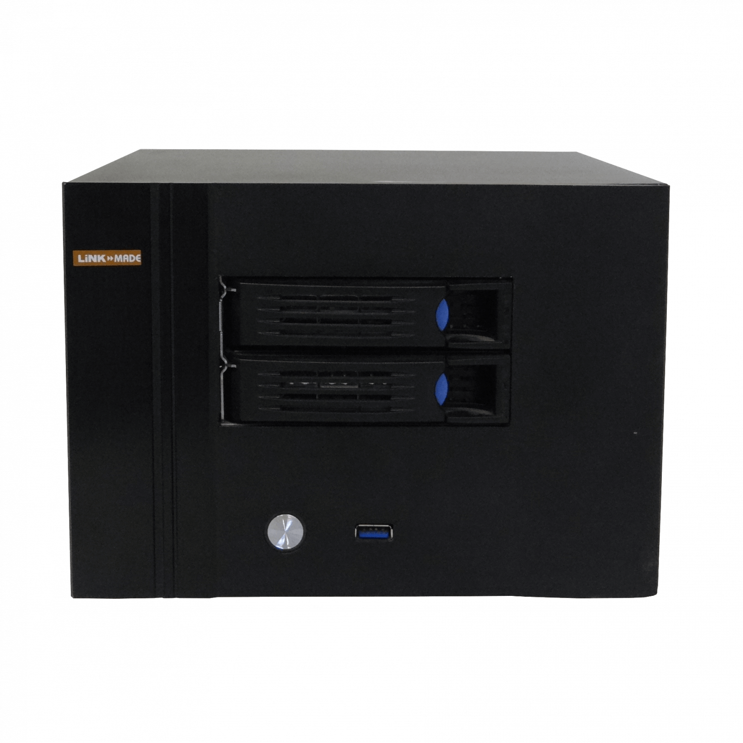 Case Rack LINKMADE RAG-N2 1U 2 HD 3.5 1 PCI 1 USB3 Mini ITX sin Fuente 1