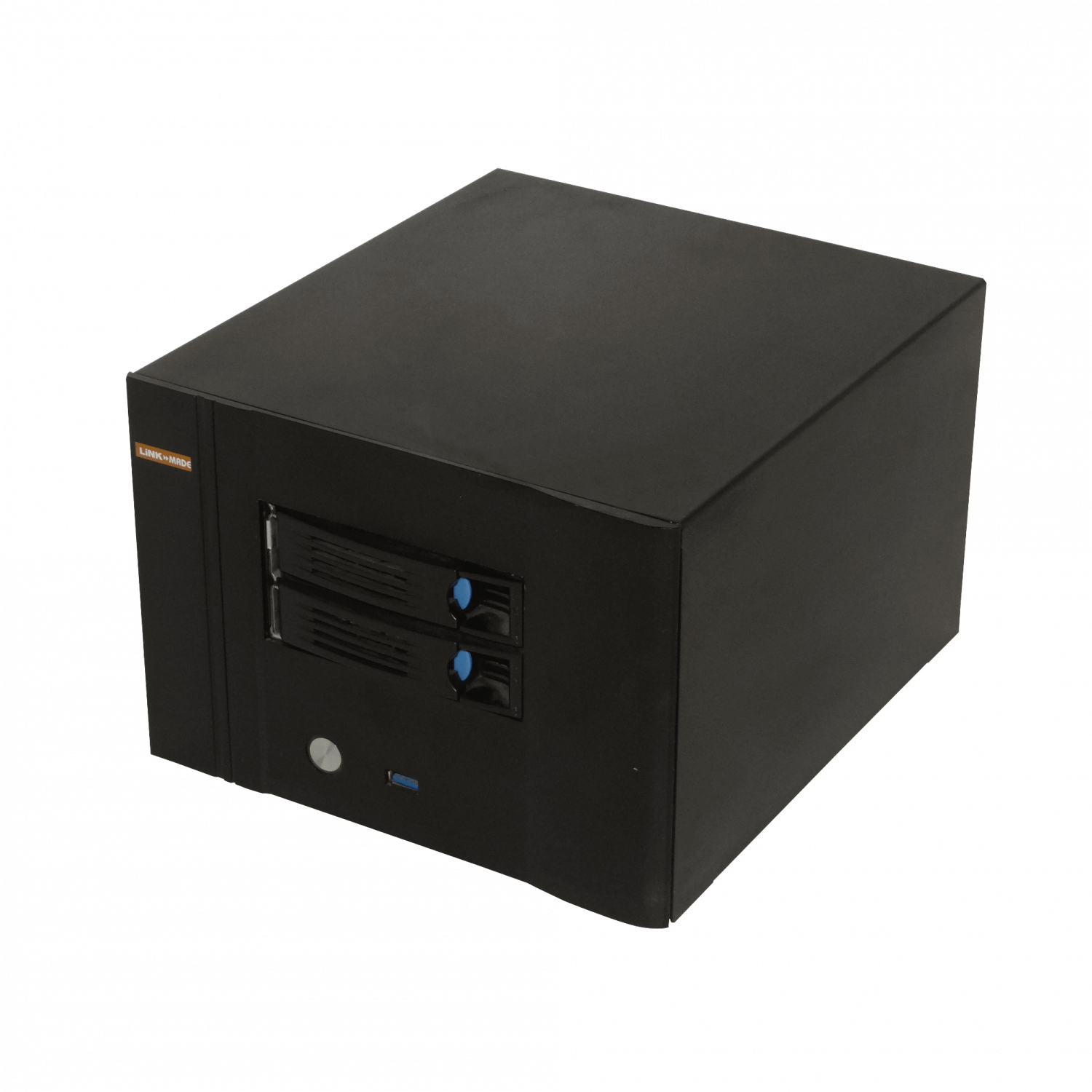 Case Rack LINKMADE RAG-N2 1U 2 HD 3.5 1 PCI 1 USB3 Mini ITX sin Fuente 2