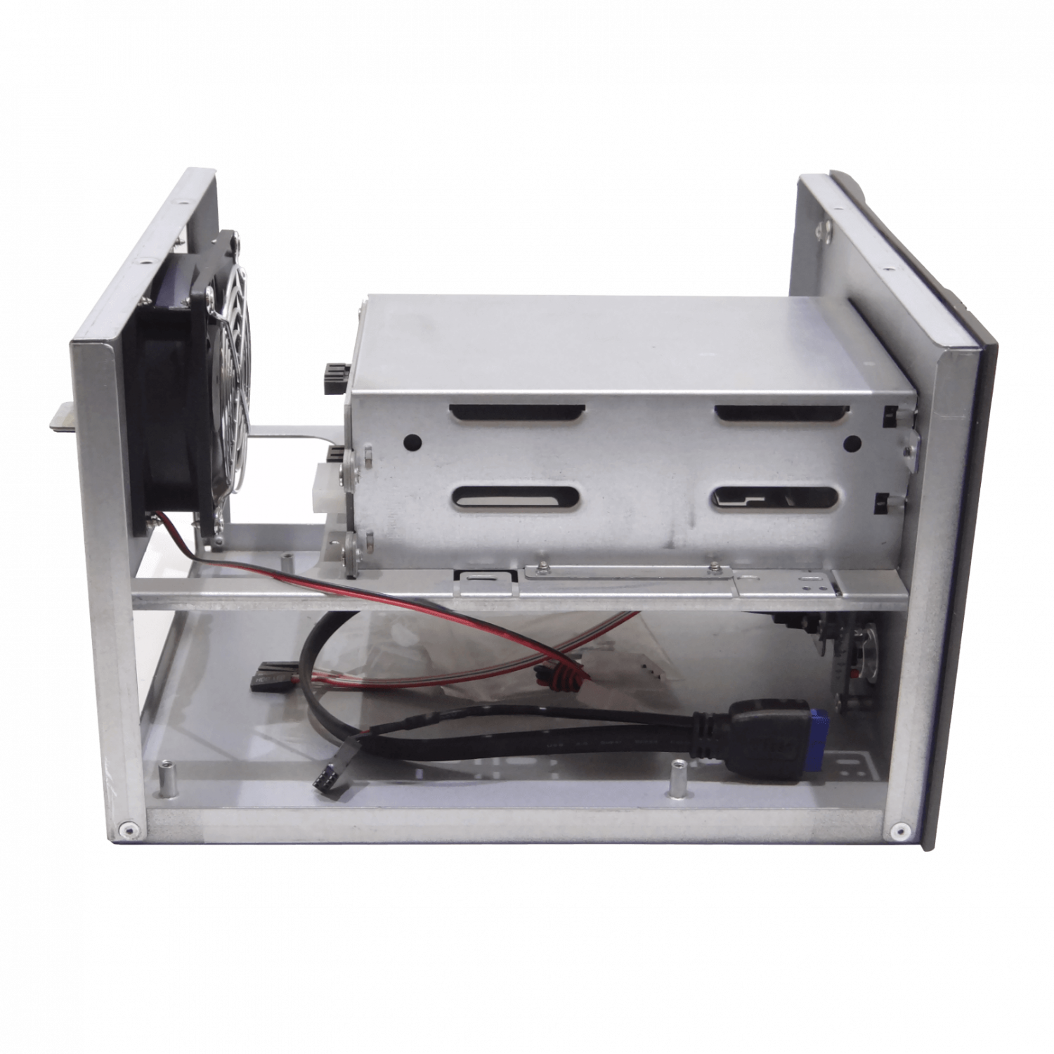 Case Rack LINKMADE RAG-N2 1U 2 HD 3.5 1 PCI 1 USB3 Mini ITX sin Fuente 6