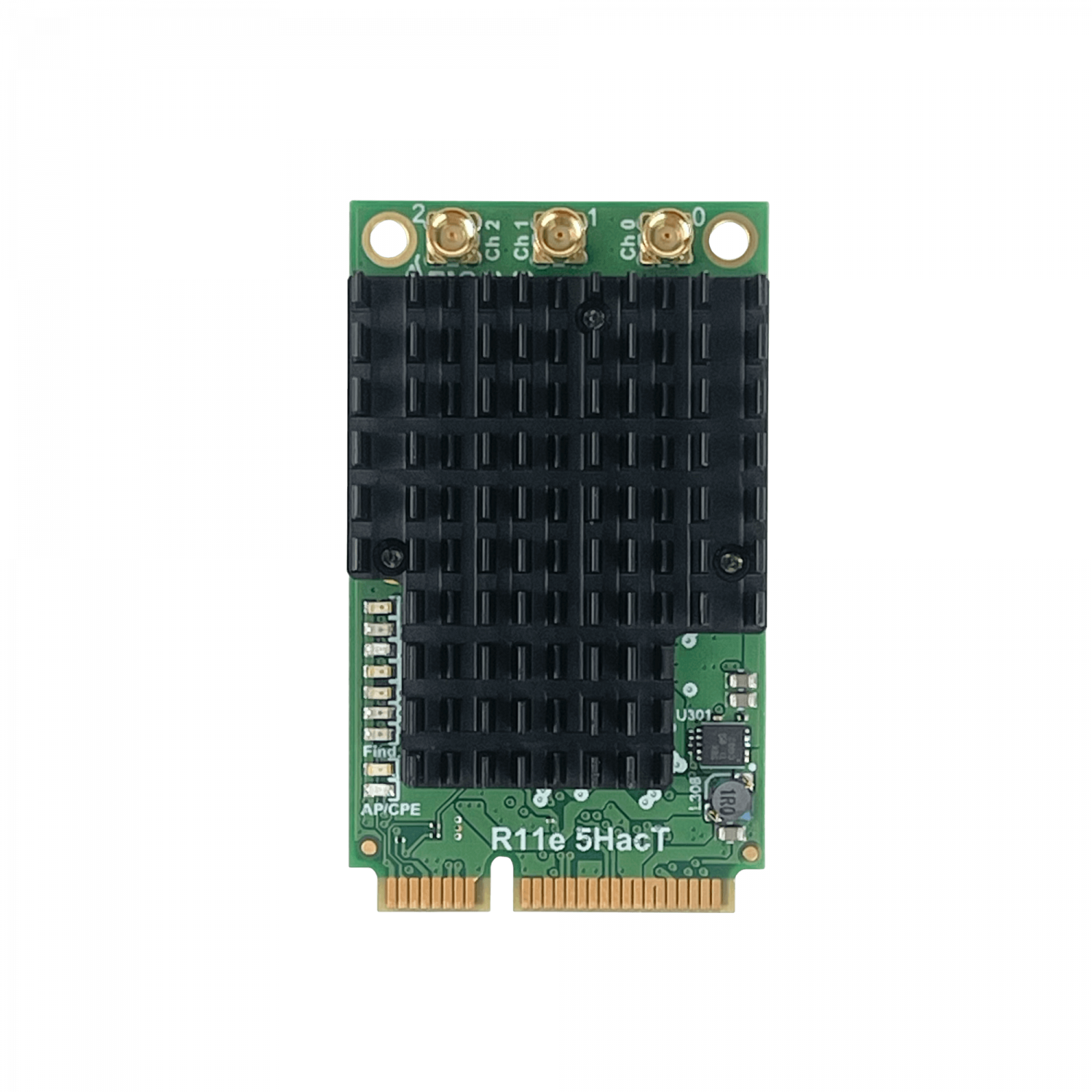 Tarjeta miniPCI-e MikroTik R11e-5HacT - 5 GHz, 802.11ac, Triple Cadena 2