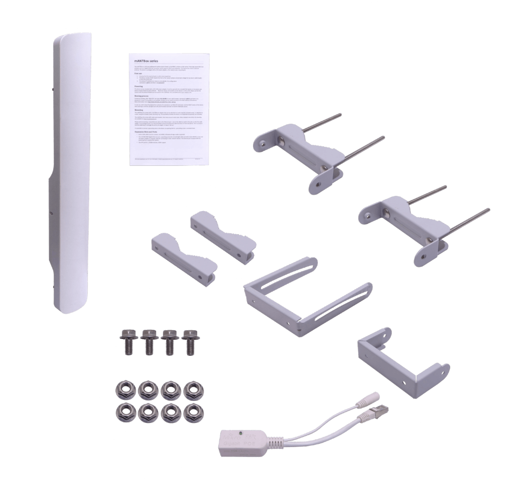 Antena MikroTik MANTBOX-19S 19dBi 5GHz 31dBm L4 con SFP y 24V RB921GS-5HPacD 6