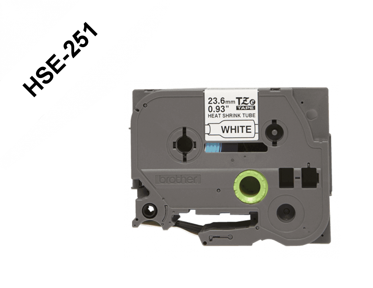 Cinta termoretractil Brother HSE-251 24mm negro en blanco 15m 2