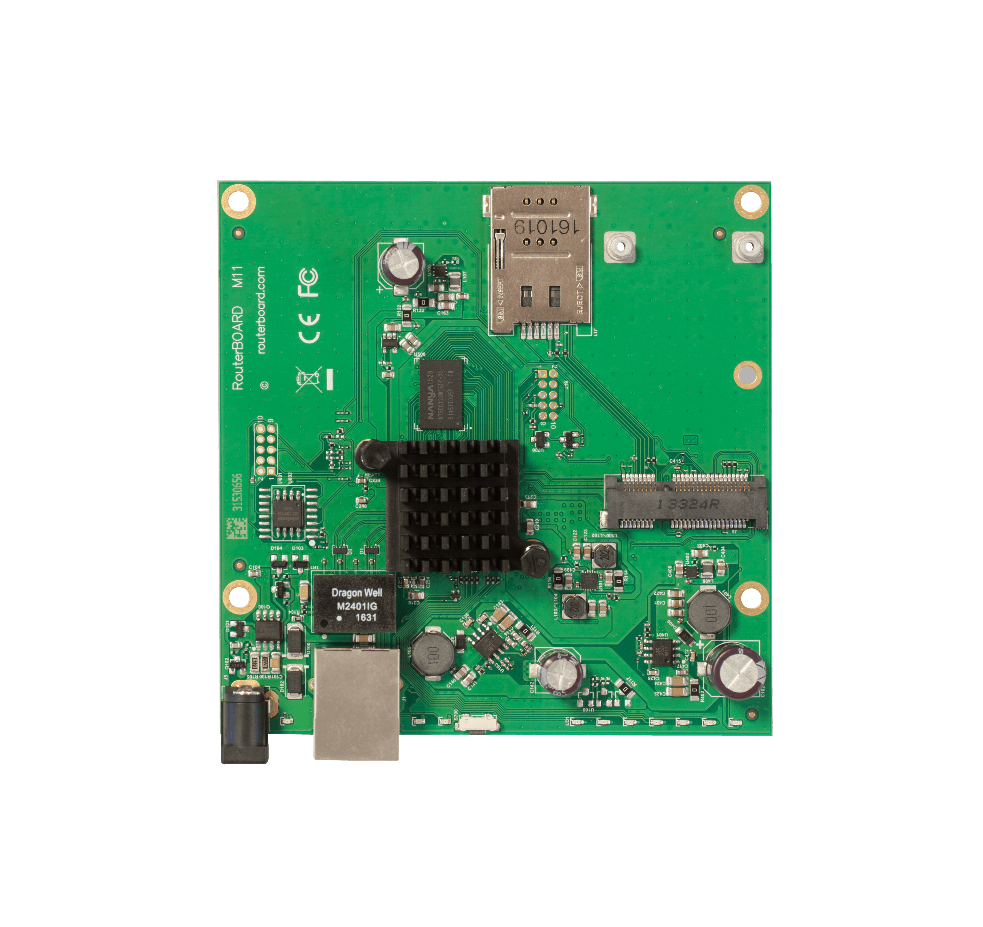 Placa Router MikroTik RBM11G - Dual Core, MiniPCIe, PoE 3