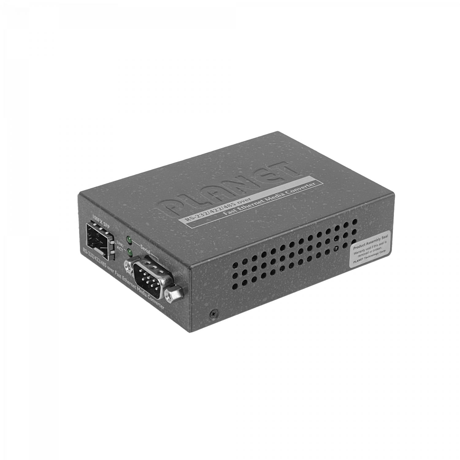 PLANET 1-SFP-100 1-DB9-M RS232 RS422 RS485 5VDC Convertidor Ethernet 6