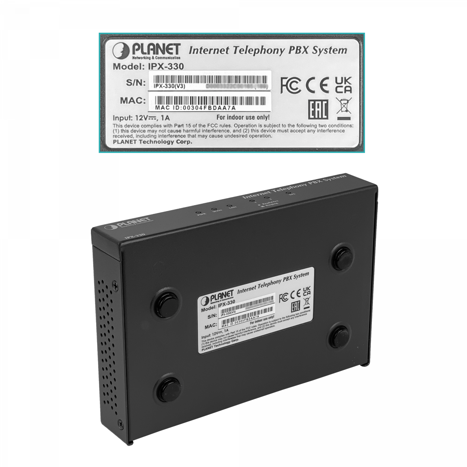 PLANET 30-SIP 1-100 1-WAN 2-FXO-RJ11 USB PBX Central Telefonica IP Fax 6